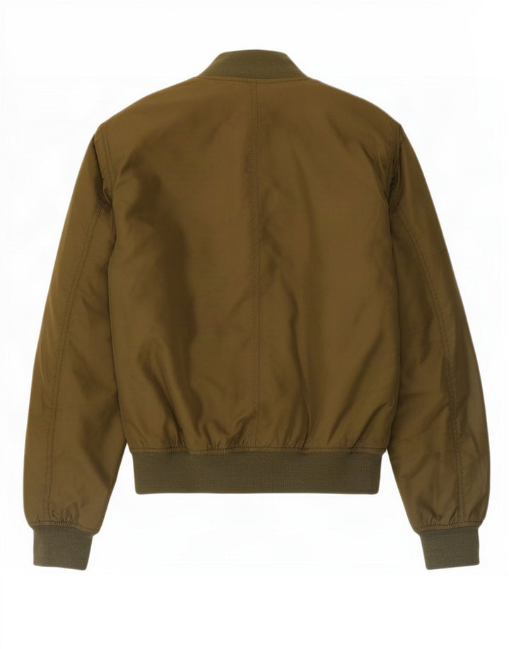 Topshop Veste Bomber Femme UK 12 Kaki Moyen Polyester