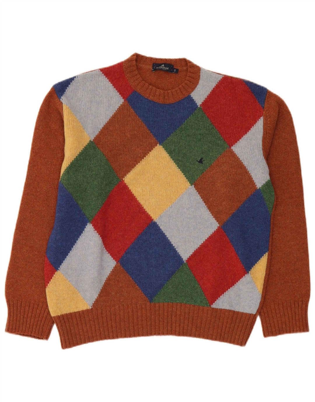 BROOKSFIELD Pull à col rond pour homme IT 50 Marron moyen