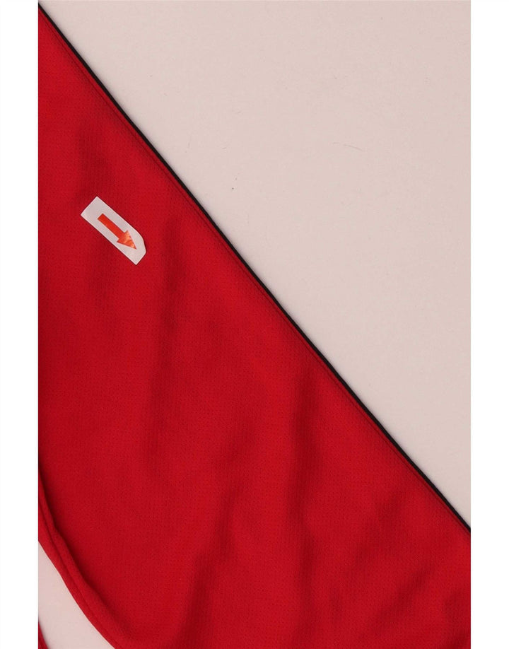 Adidas Haut de survêtement à col zippé pour femme UK 10 Petit Rose Polyester