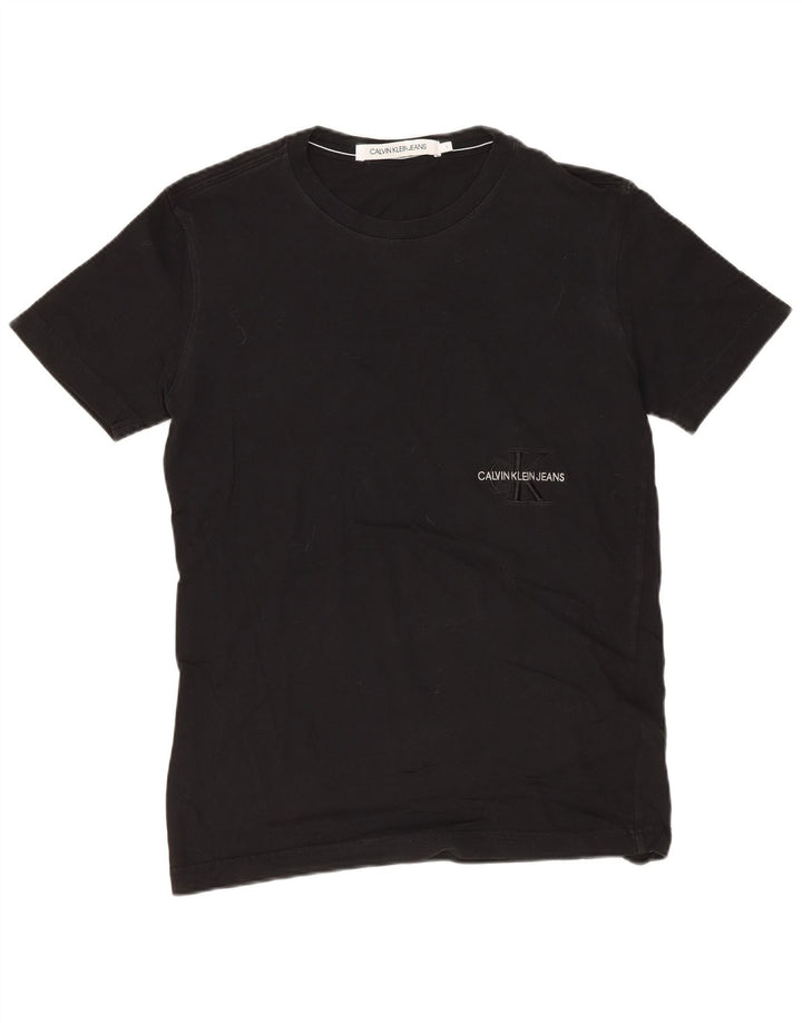 CALVIN KLEIN JEANS T-Shirt Graphique Homme Petit Noir Coton
