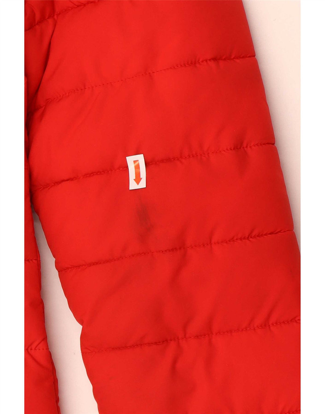 Superdry Manteau rembourré à capuche pour femme UK 8 Small Rouge Polyester