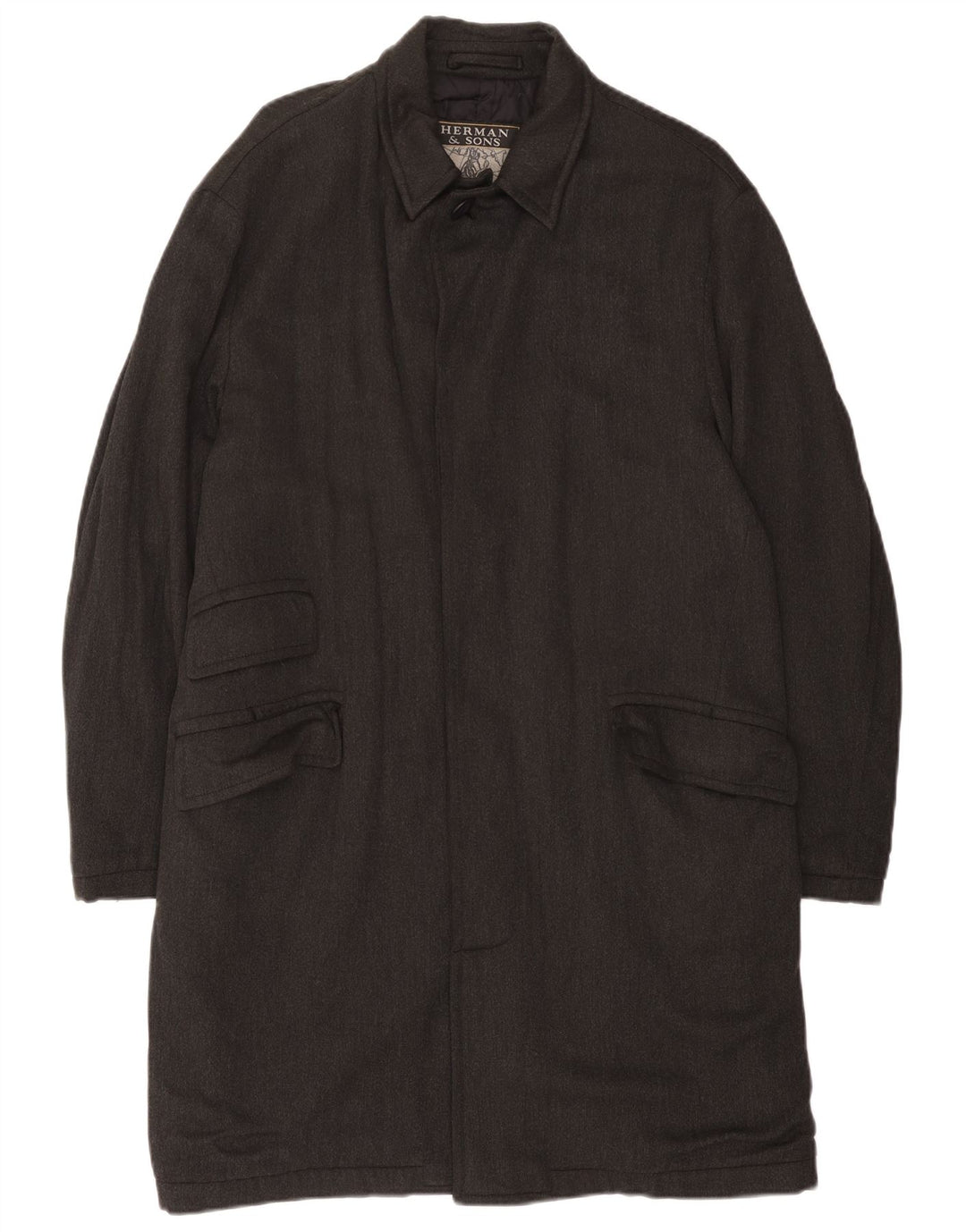Herman & Sons Manteau pour homme UK 40 Large Gris