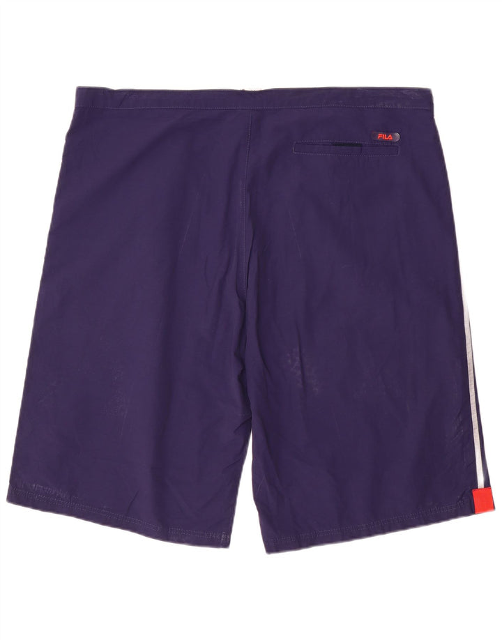 Fila Short de Sport Homme Bleu Marine Large Coton