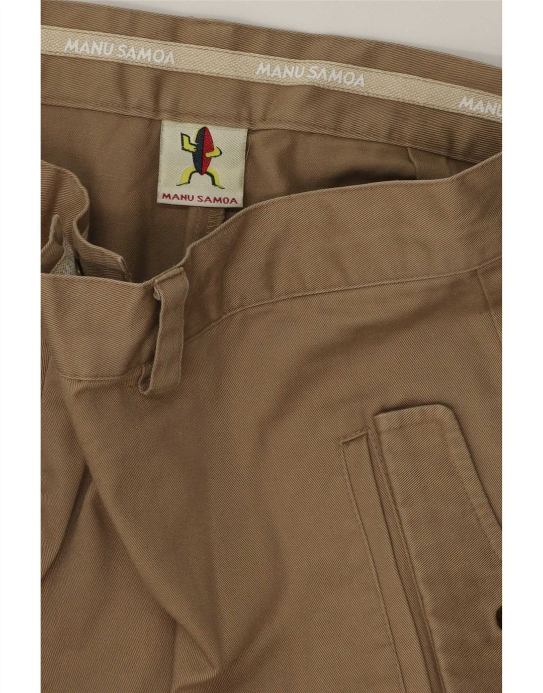 Manu Samoa Short cargo pour homme W34 Large Beige
