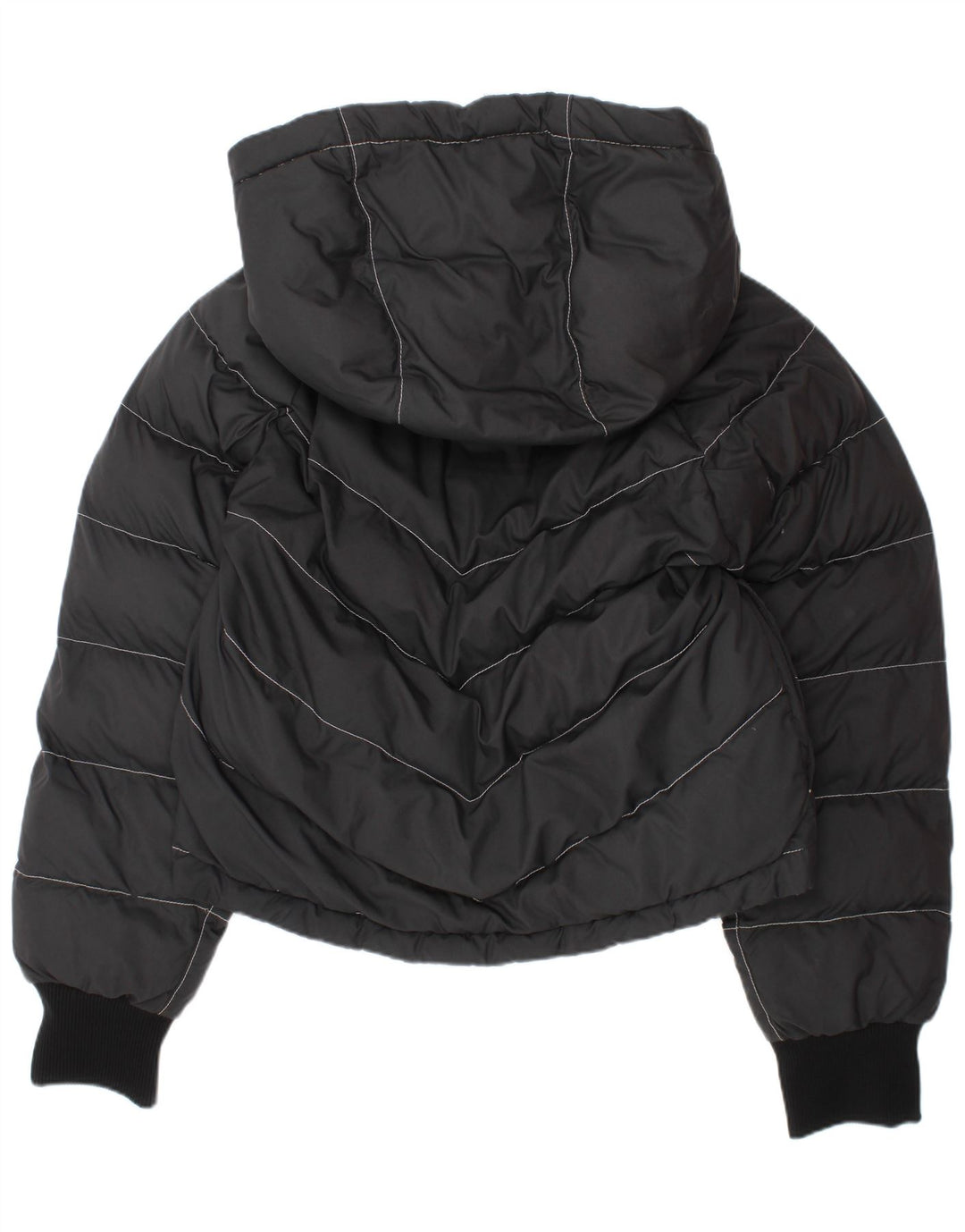 Nike Veste rembourrée à capuche pour fille 8-9 ans Petit Noir Polyester