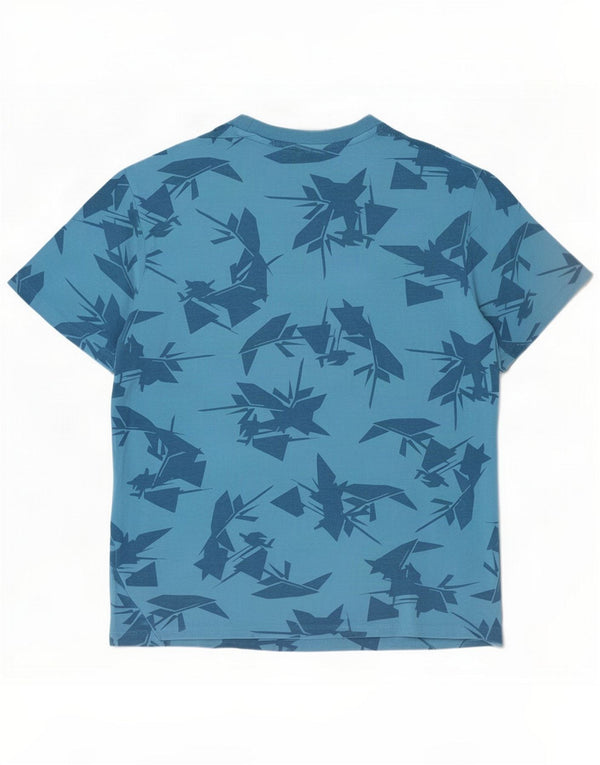 Nike T-shirt graphique pour homme UK 42/44 Large Bleu Coton
