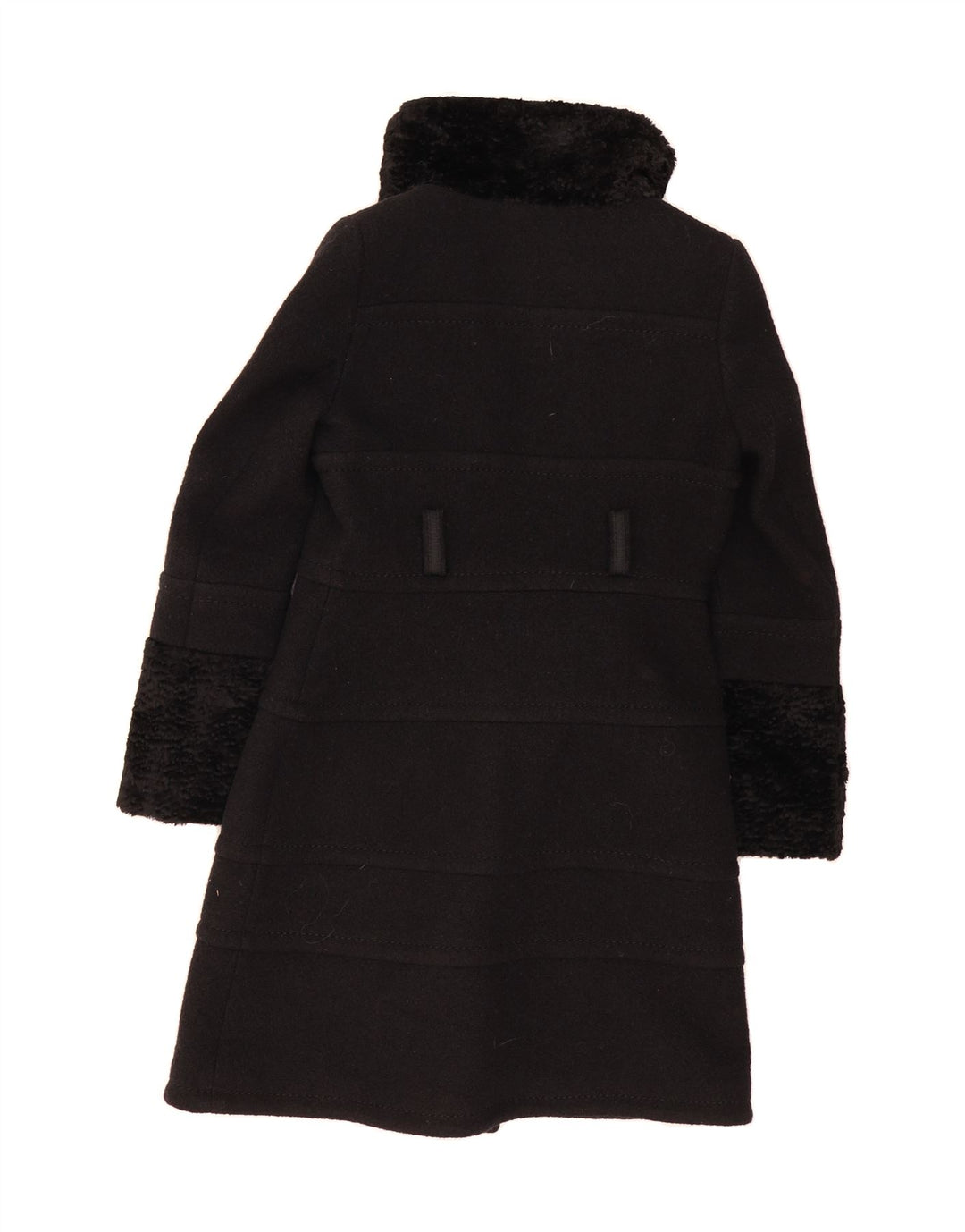 KAREN MILLEN Womens Overcoat UK 10 Small Black Wool Vintage Karen Millen and Second-Hand Karen Millen from Messina Hembry 