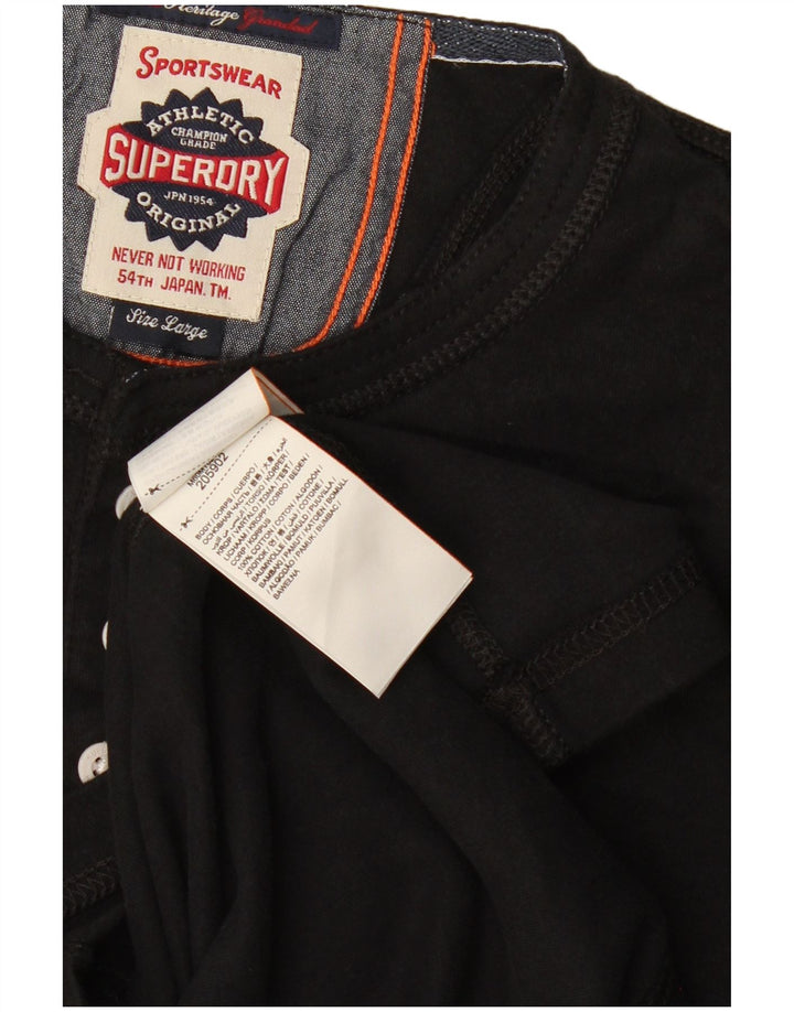 Superdry T-Shirt Homme Haut Large Noir Coton