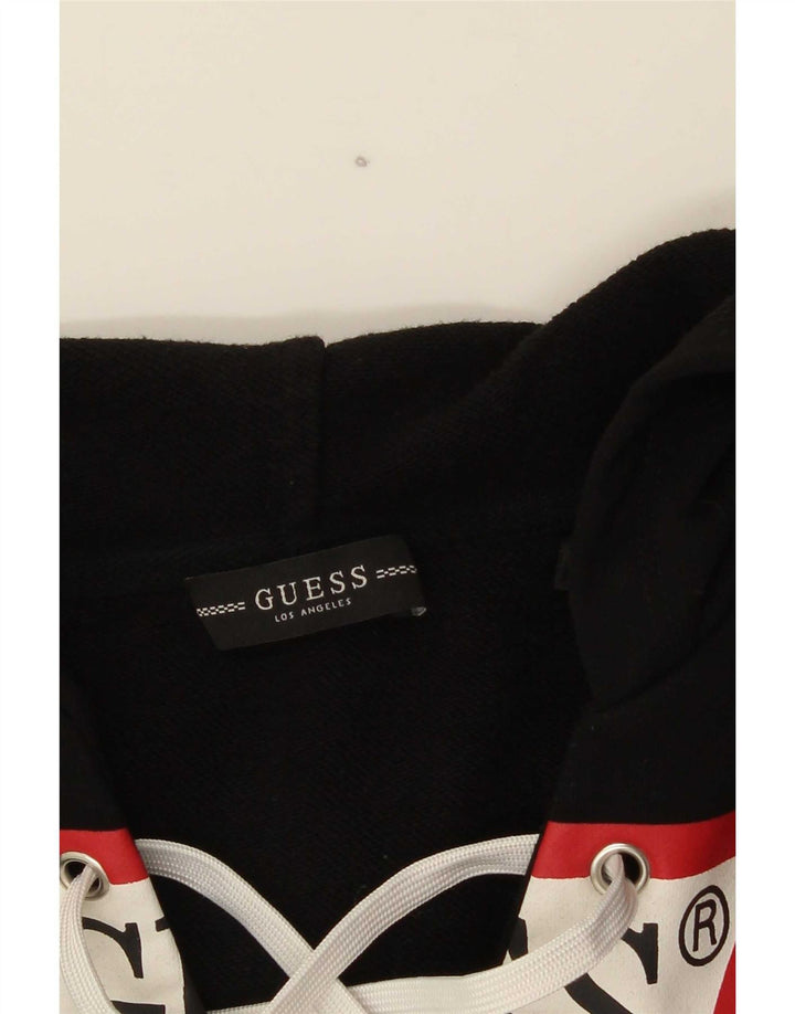 Guess Pull à capuche graphique pour femme UK 14 Noir moyen