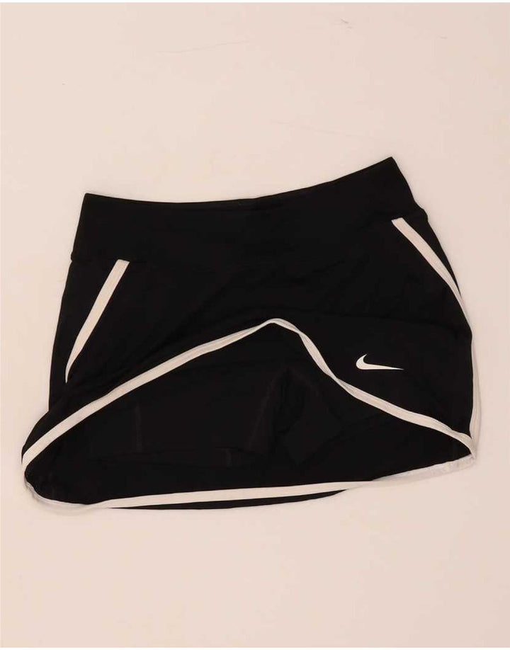 Nike Femme Dri Fit Jupe-short UK 10 Petit Noir Polyester