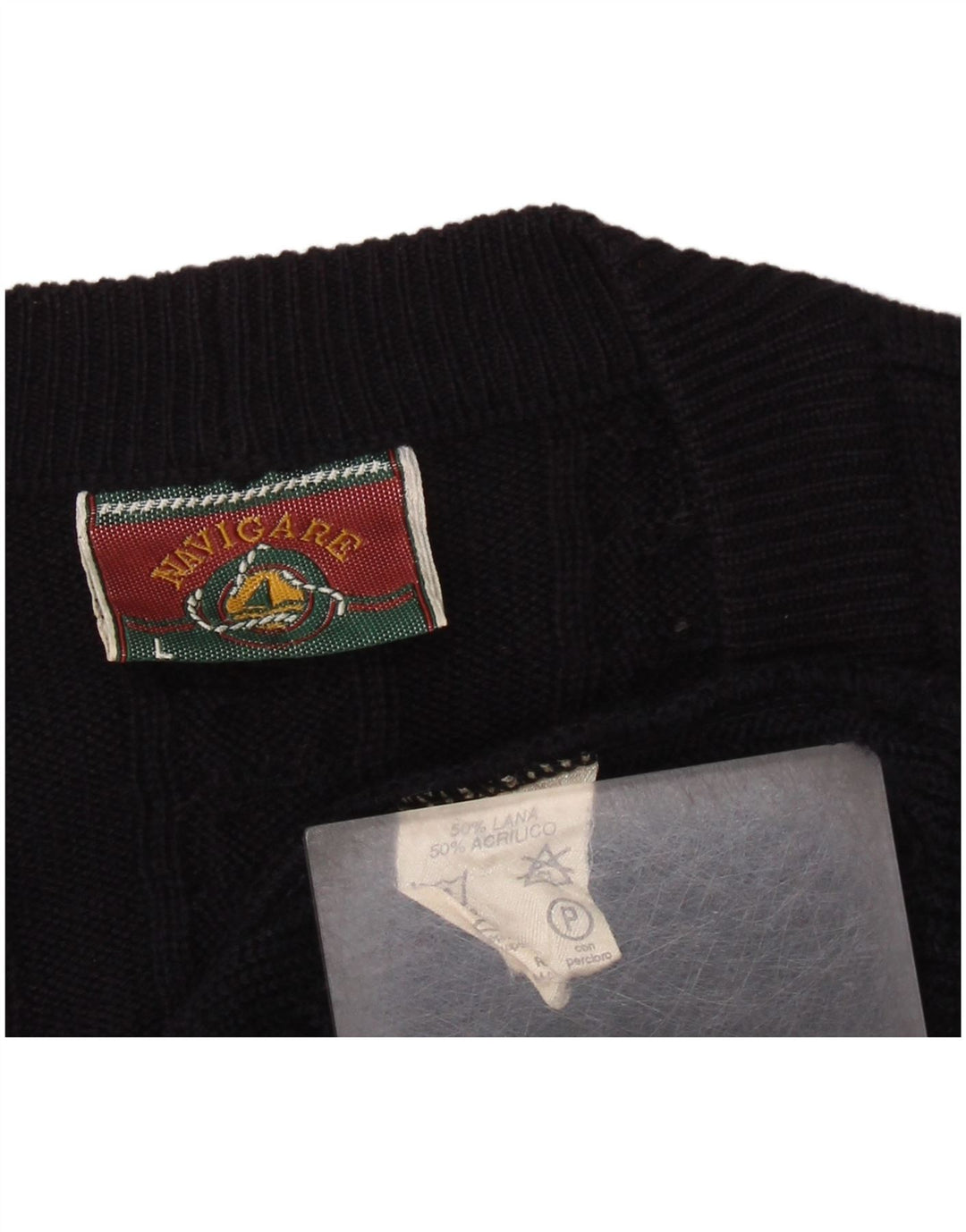 Navigare Cardigan Homme Pull Grande Laine Bleu Marine