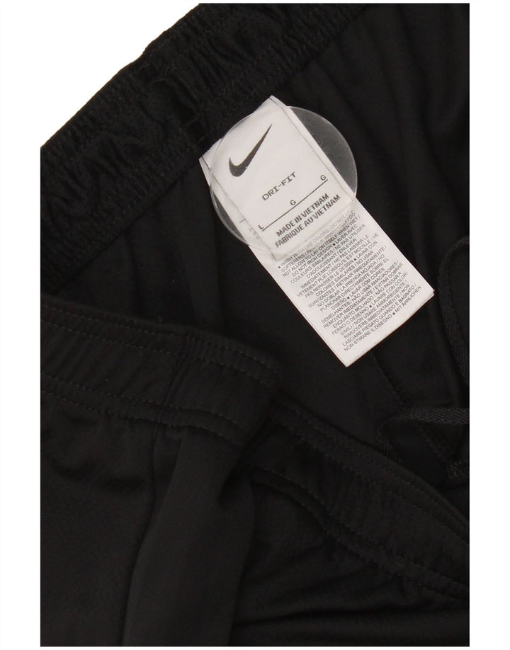 Nike Short de sport Dri Fit pour homme en polyester color block Noir Taille L