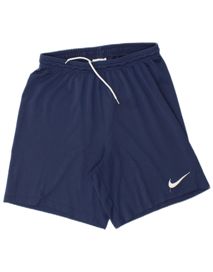 Nike Short de sport Dri Fit pour homme Taille L Bleu marine