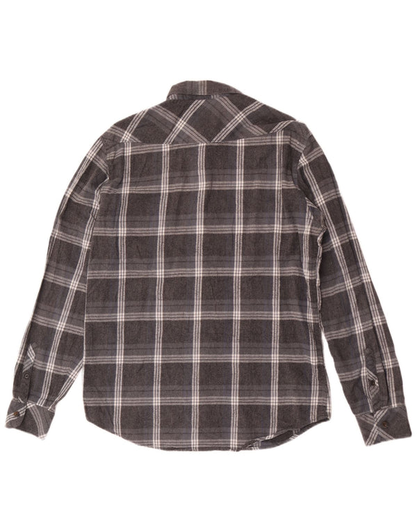 Billabong Chemise en flanelle pour hommes Grand coton à carreaux gris