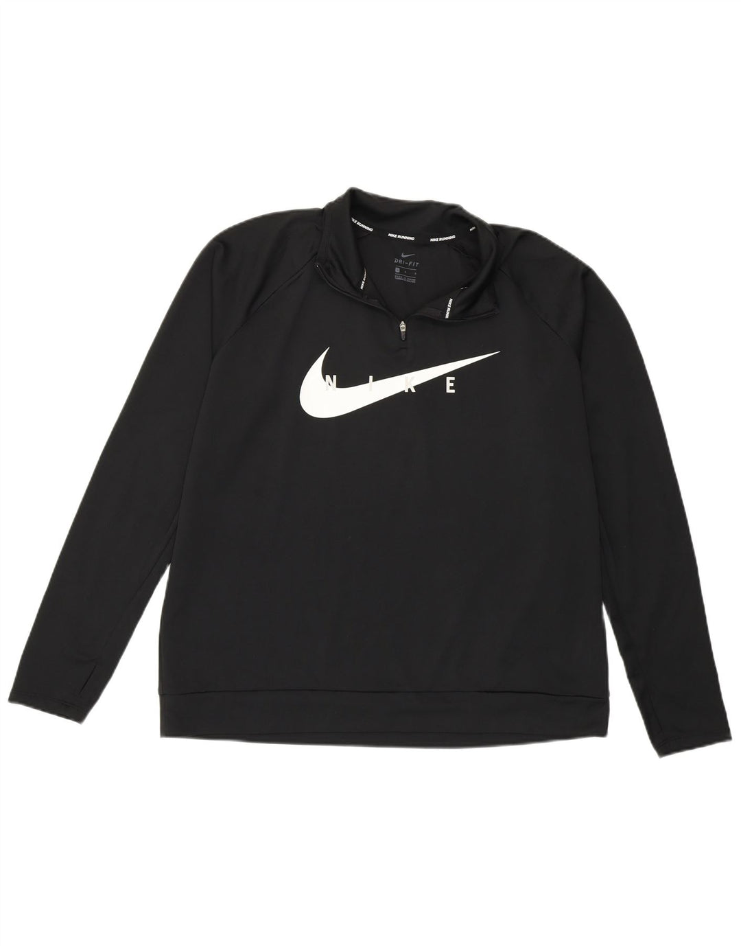 Nike Haut de survêtement Dri Fit Graphic pour femme UK 16 Large Noir