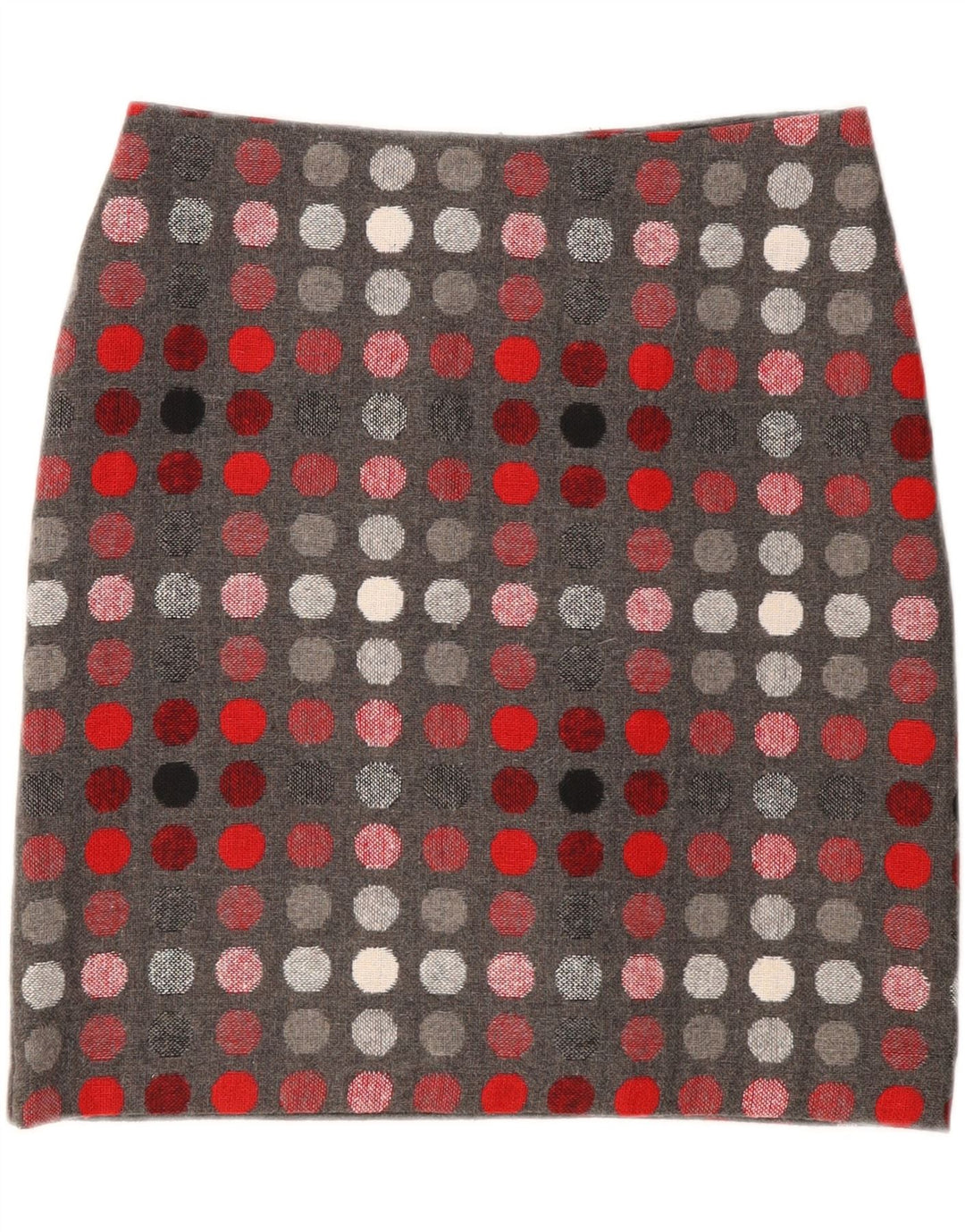 Marks & Spencer Jupe droite pour femme UK 12 Medium W30 Gris à pois