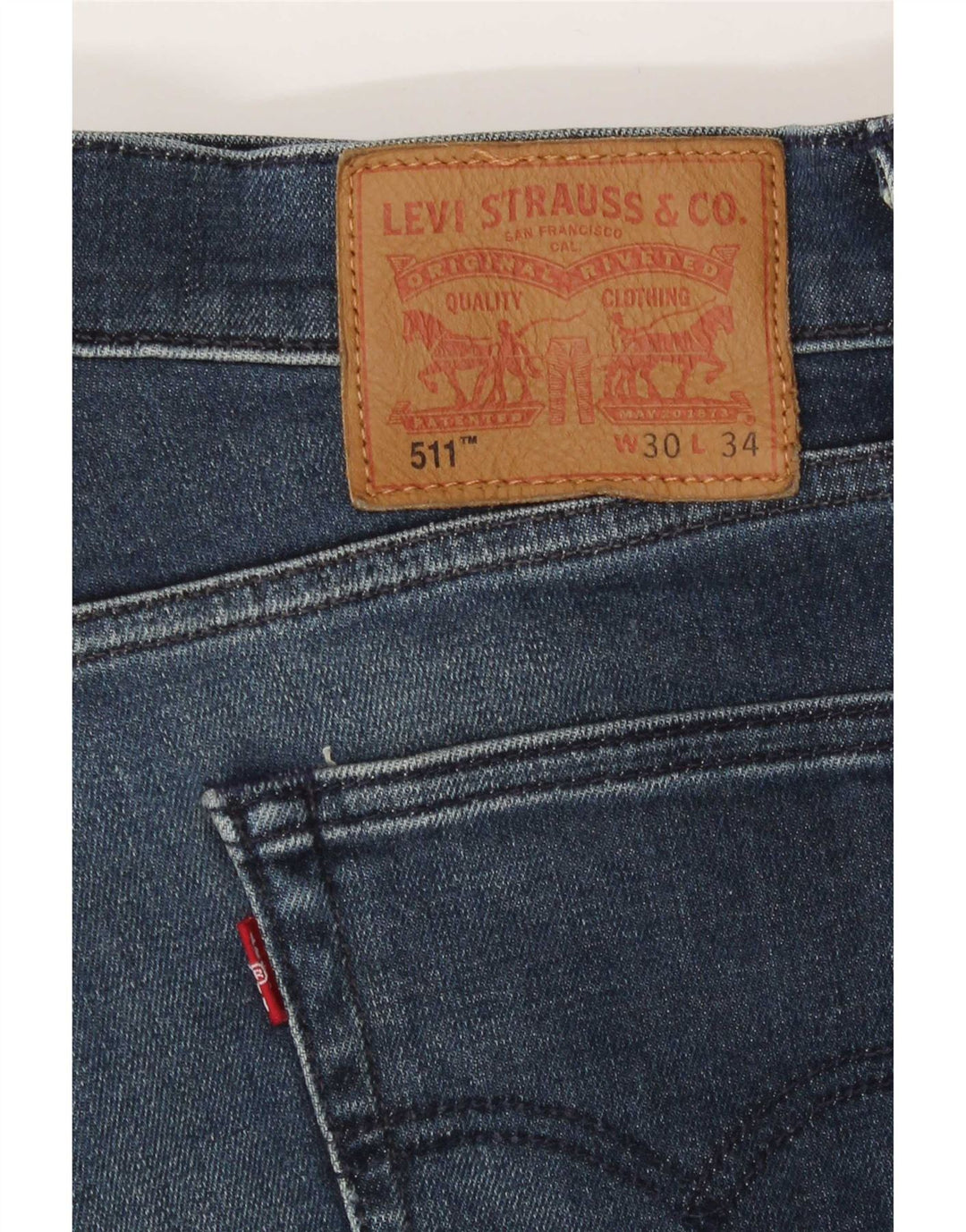 Levi's Jean Slim 511 Homme Bleu W30 L34 Coton