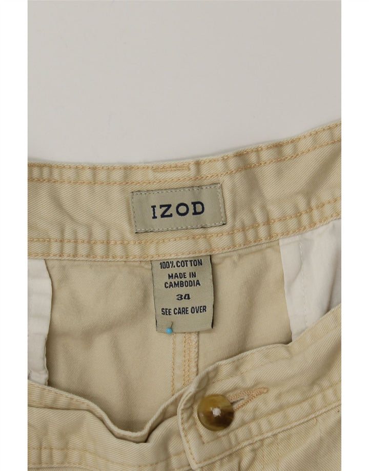 IZOD Short Cargo Homme W34 Grand Coton Beige