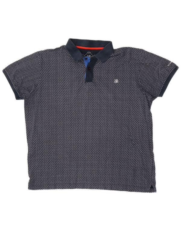 Harmont & Blaine Polo Homme 2XL Bleu Marine Coton Géométrique