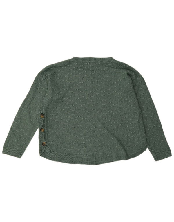 Fat Face Pull col bateau pour femme UK 14 Large Vert Viscose