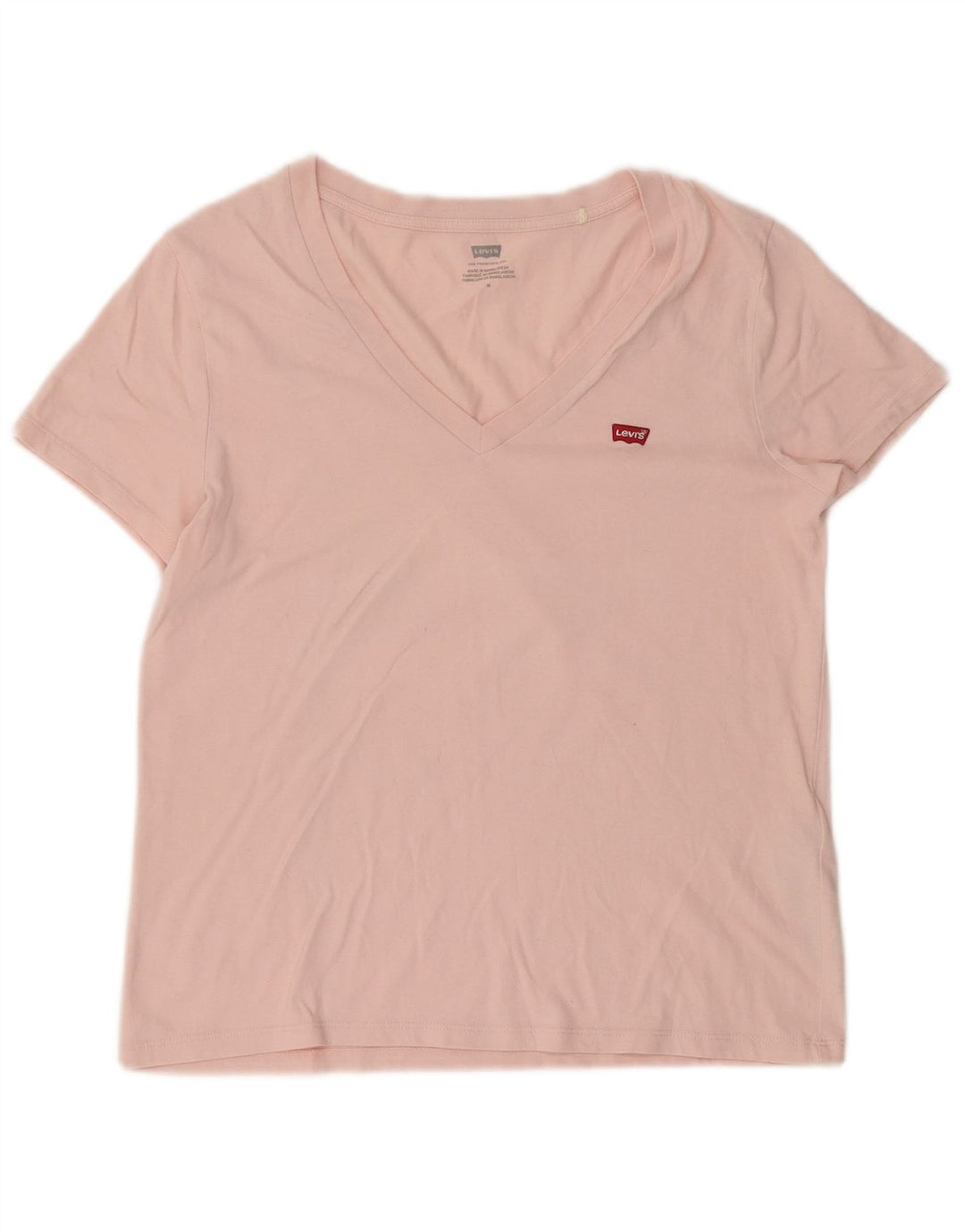 Levi's T-Shirt Femme UK 14 Rose Moyen Coton