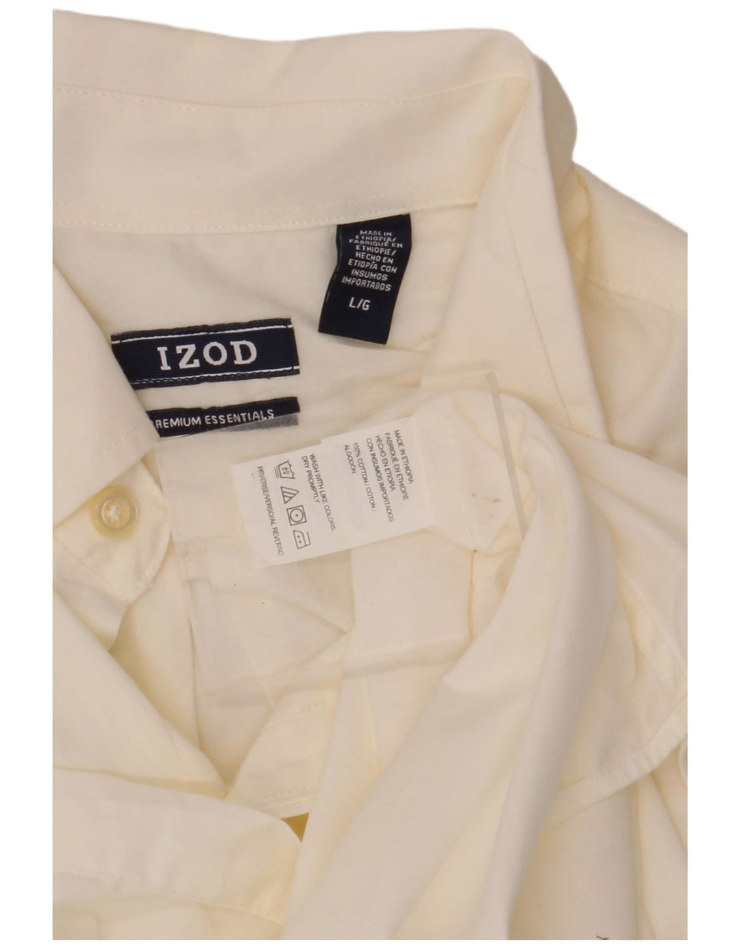 IZOD Chemise Homme Large Blanc Coton