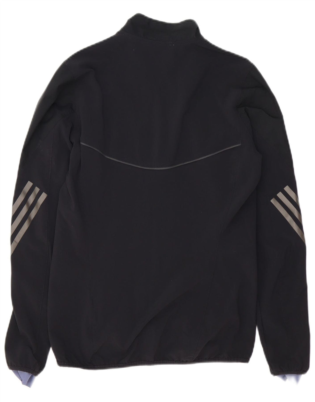 ADIDAS Veste de survêtement de course pour femme UK 10 Petit Noir Polyester