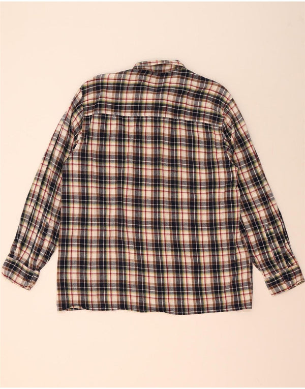 Follie Chemise Homme Taille 43/44 XL Coton à Carreaux Multicolore