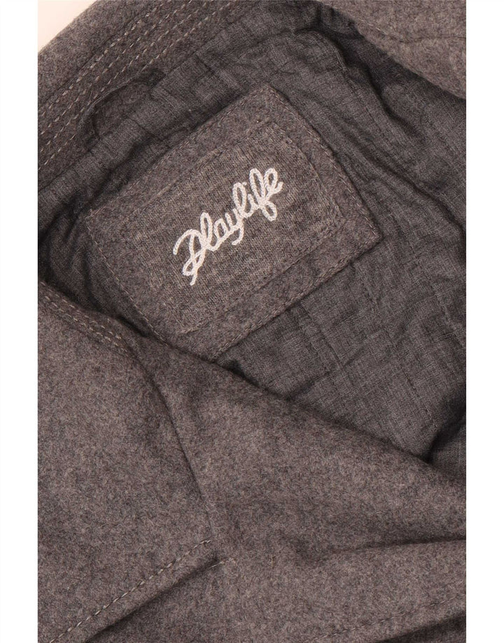 Playlife Manteau pour homme UK 40 Large Gris
