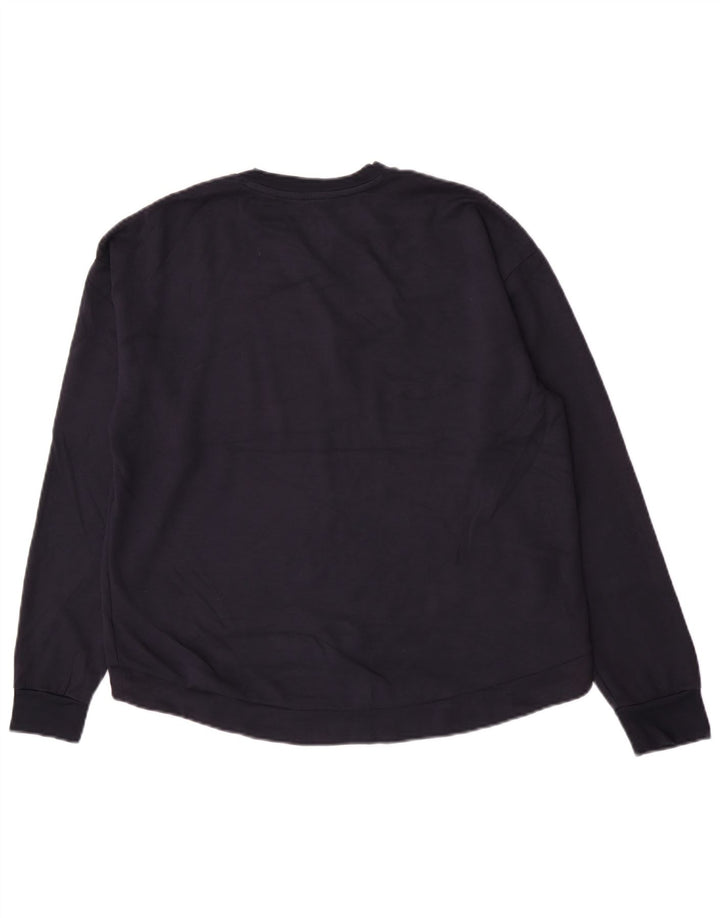 Ted Baker Sweat-shirt pour femme Taille 4 Large Bleu marine Viscose