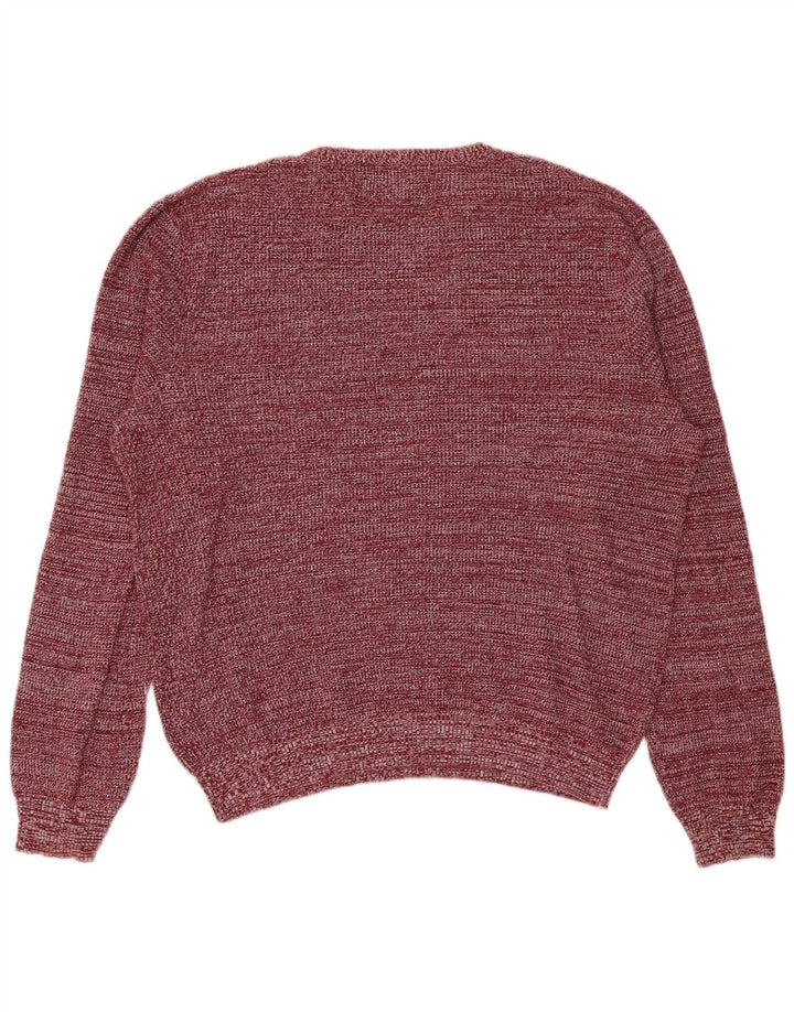 Penguin Pull à col rond pour homme en coton moucheté marron grand