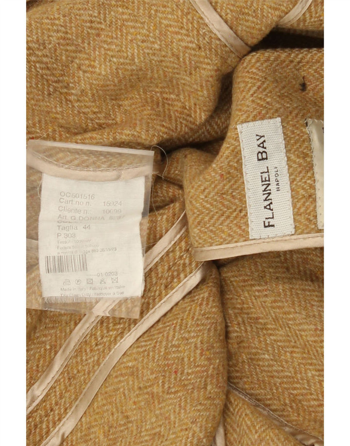 FLANNEL BAY Veste blazer 3 boutons pour femme IT 44 Beige moyen à chevrons