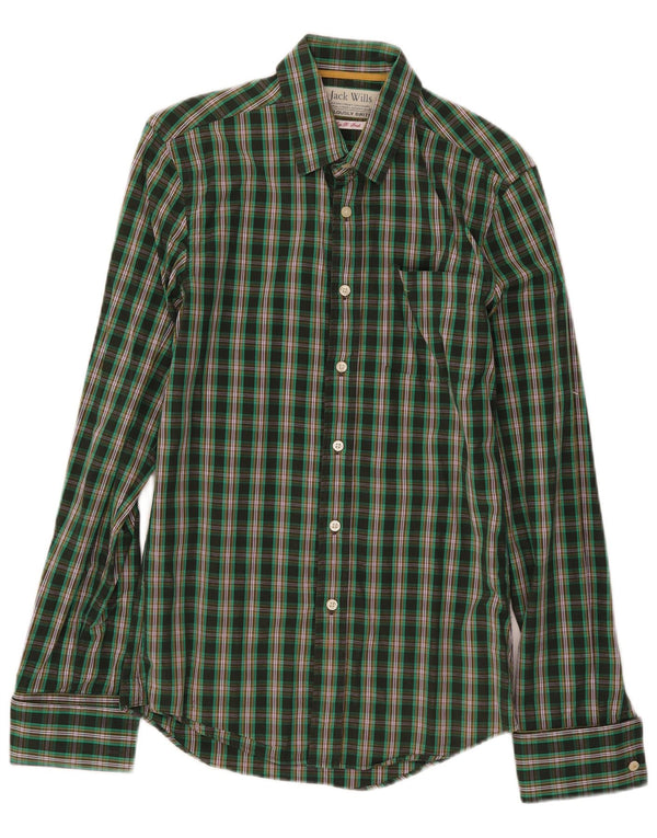 Jack Wills Chemise Homme XS Vert Carreaux Coton