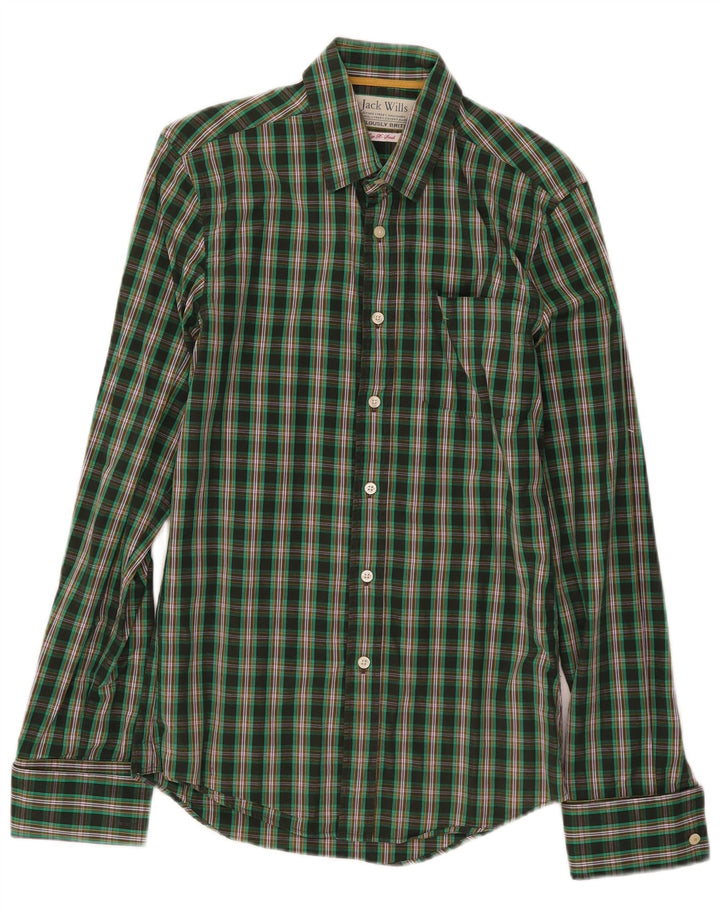 Jack Wills Chemise Homme XS Vert Carreaux Coton
