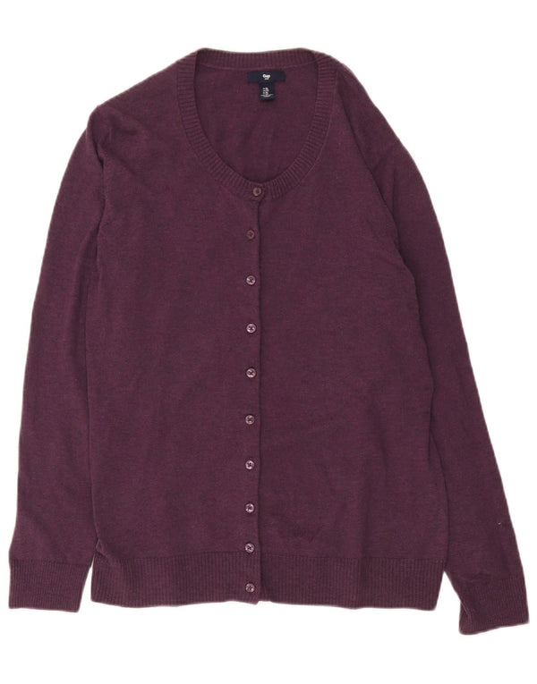 Gap Cardigan Femme Pull UK 18 XL Violet Coton