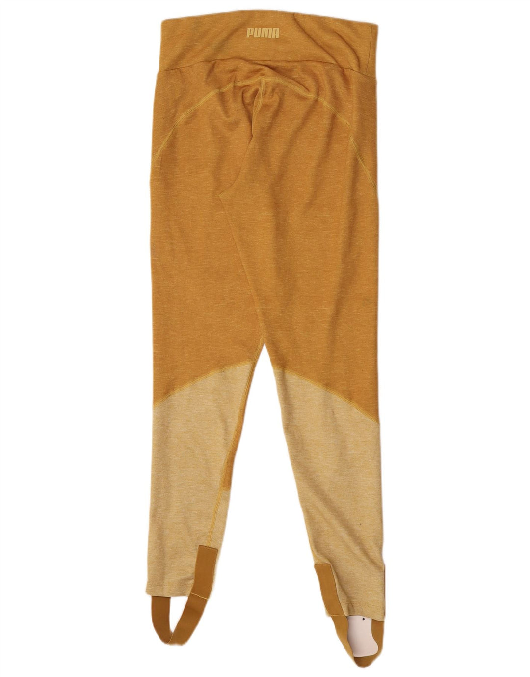 Puma Leggings Stirrup Femme UK 44 Large Jaune Colorblock Polyester
