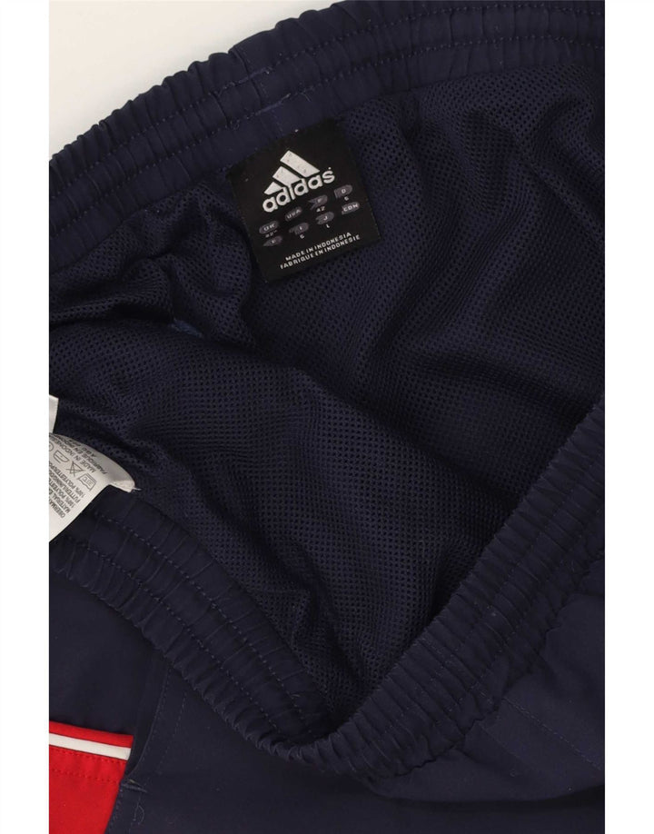 Adidas Short de sport pour homme en polyester color block bleu marine moyen