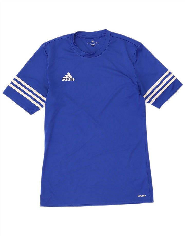 ADIDAS T-Shirt Climalite Homme Petit Bleu Polyester