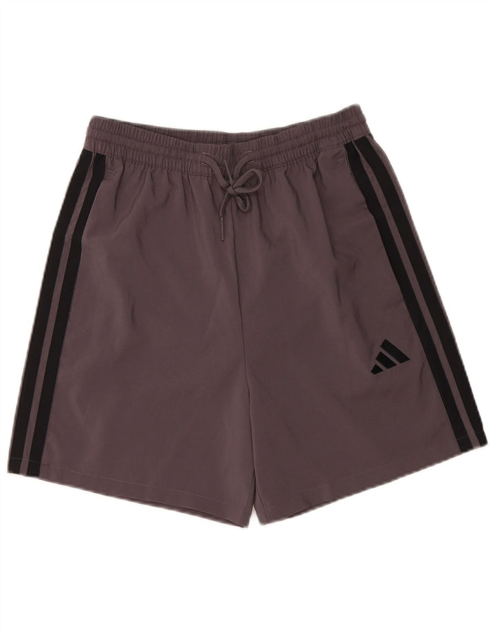 ADIDAS Short de sport homme petit gris polyester