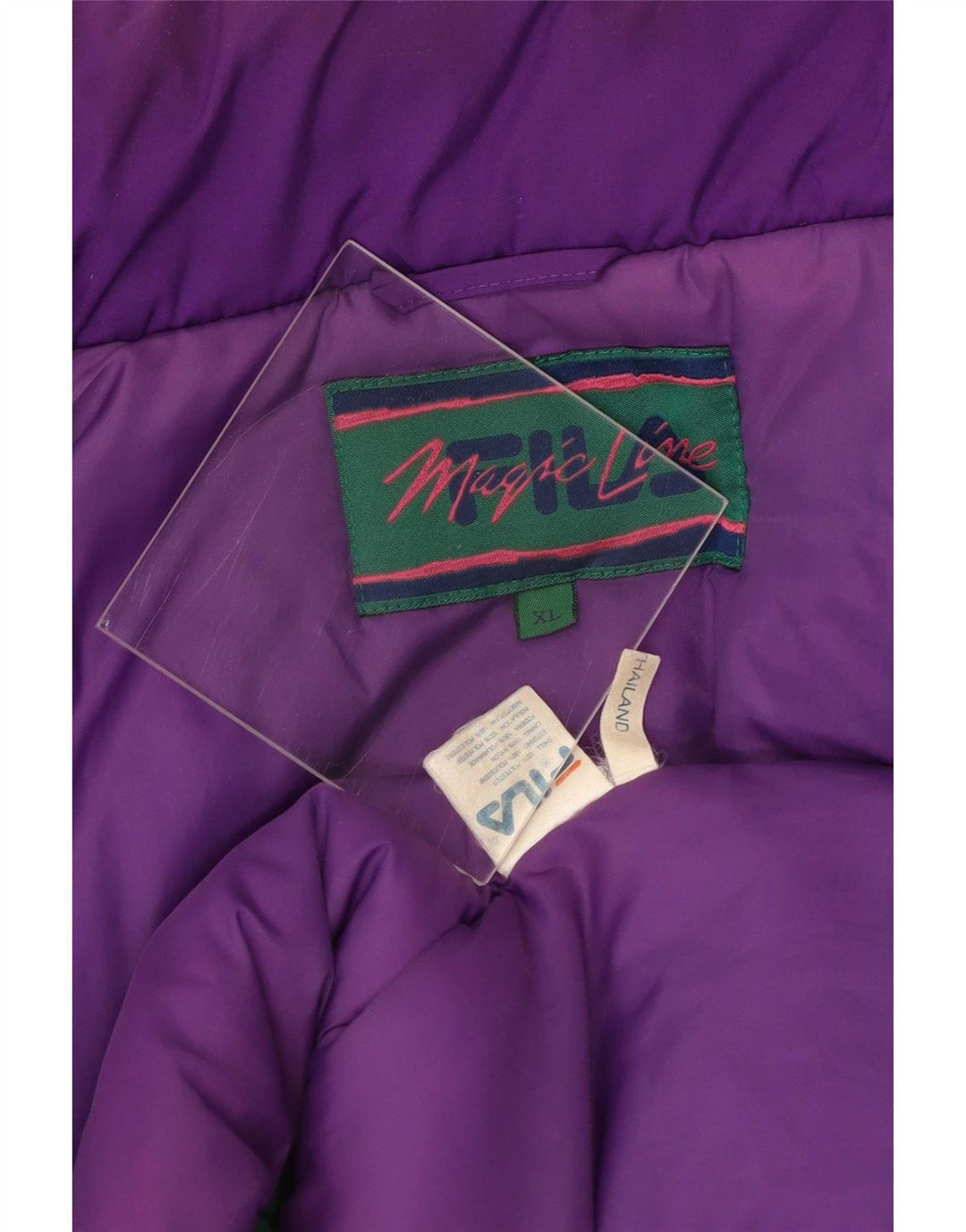 Fila Veste de ski pour homme UK 42 XL Violet Colourblock Polyester