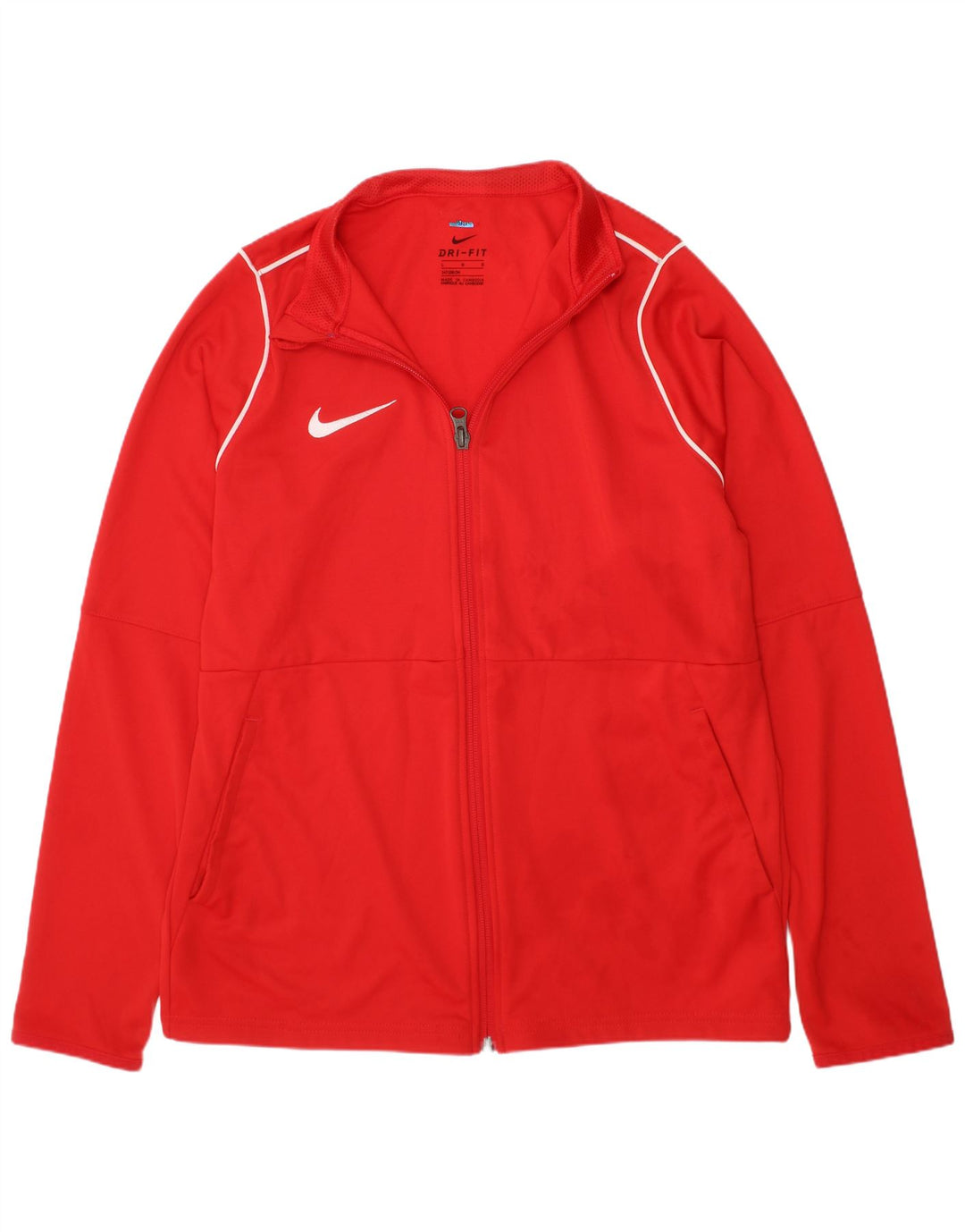 NIKE Veste de survêtement Dri Fit pour garçon 12-13 ans Large Rouge Polyester