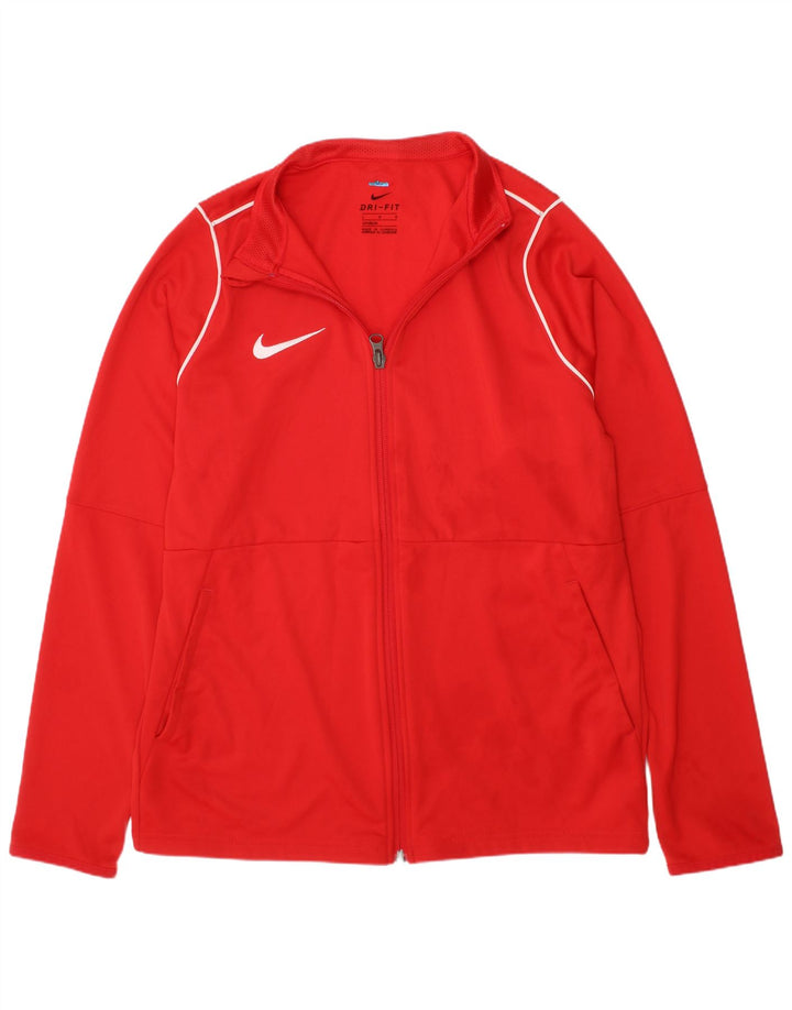 NIKE Veste de survêtement Dri Fit pour garçon 12-13 ans Large Rouge Polyester