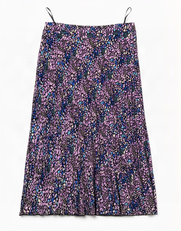 Marks & Spencer Womens A-Line Skirt UK 14 Large W34 Multicoloured Spotted