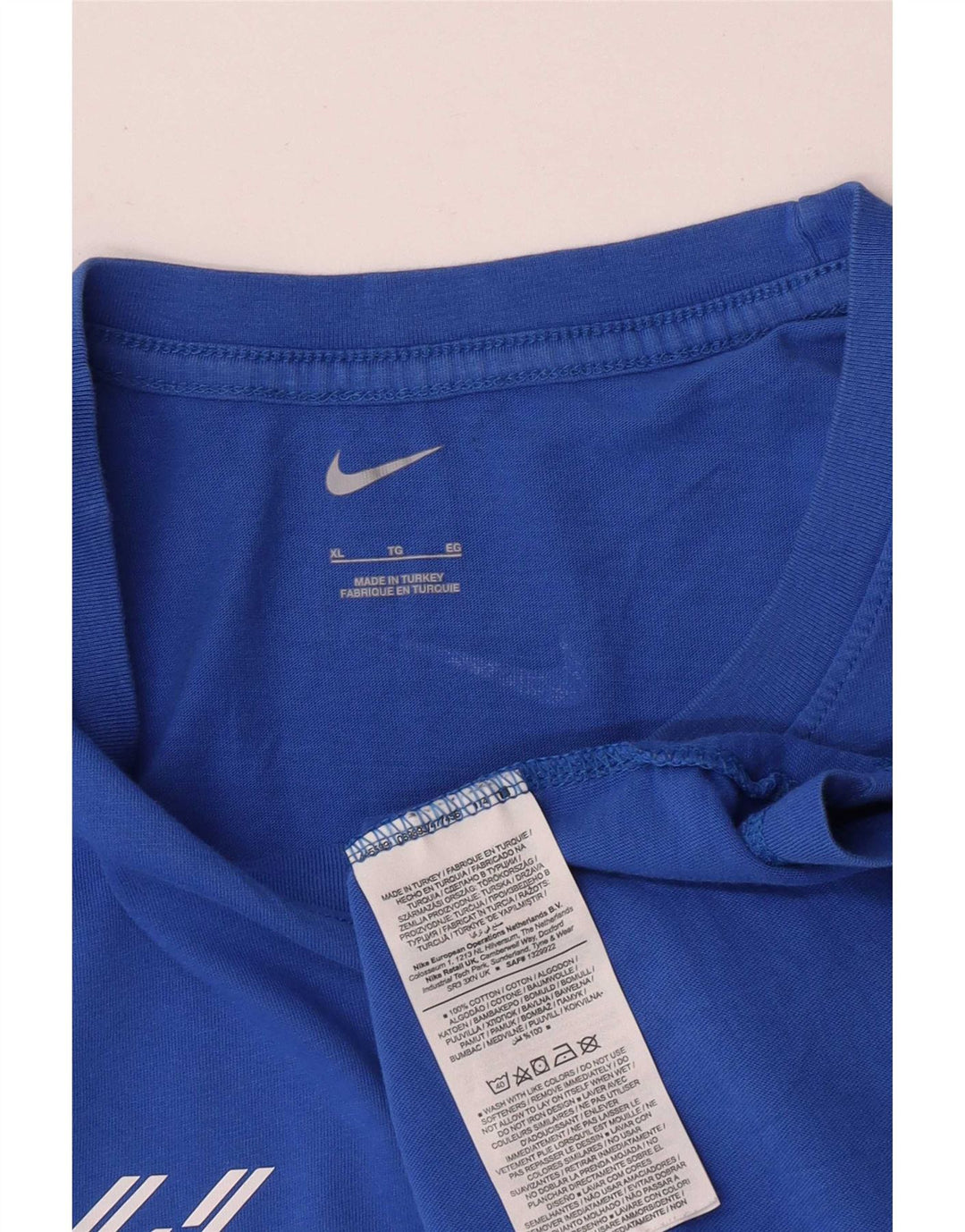 Nike T-shirt graphique pour homme XL Bleu coton