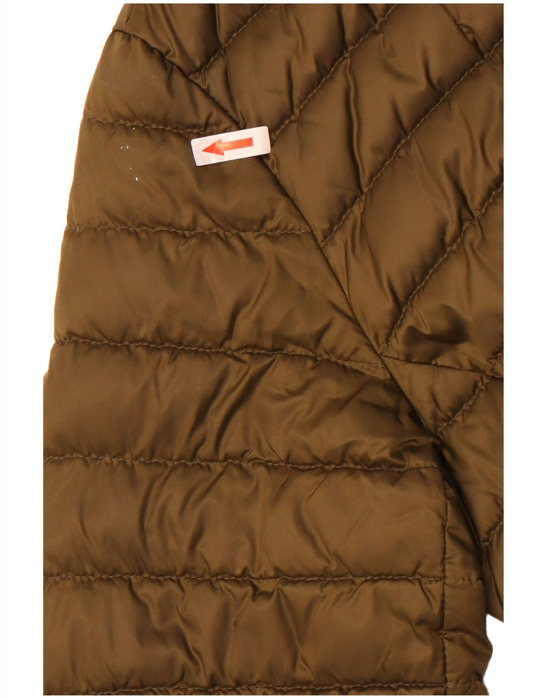 Tommy Hilfiger Manteau rembourré à capuche pour femme UK 44 Medium Kaki Polyamide