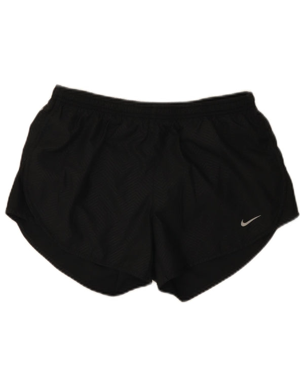 Nike Short de sport Dri Fit pour femme UK 10 Petit chevron noir en polyester