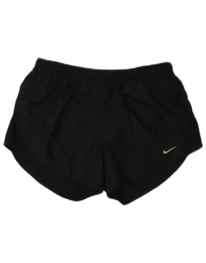 Nike Short de sport Dri Fit pour femme UK 10 Petit chevron noir en polyester