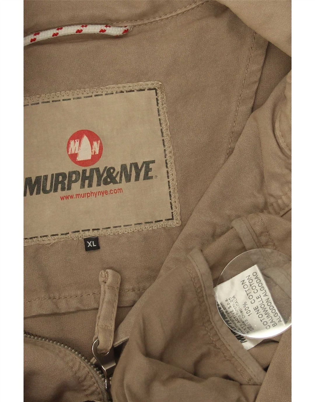 Murphy & Nye Veste Bomber Homme UK 42 XL Coton Beige