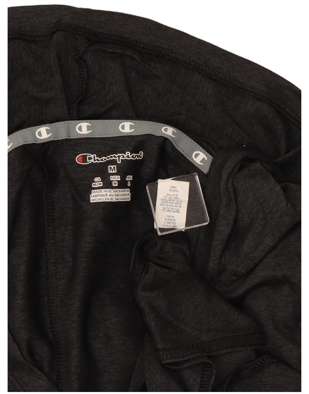 Champion Haut graphique à capuche et manches longues pour femme Gris moyen UK 12