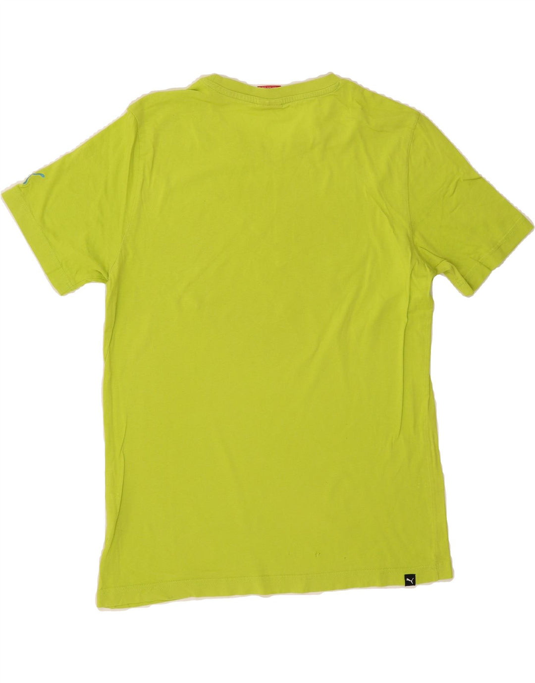 PUMA Mens Graphic T-Shirt Top Medium Green Cotton Vintage Puma and Second-Hand Puma from Messina Hembry 